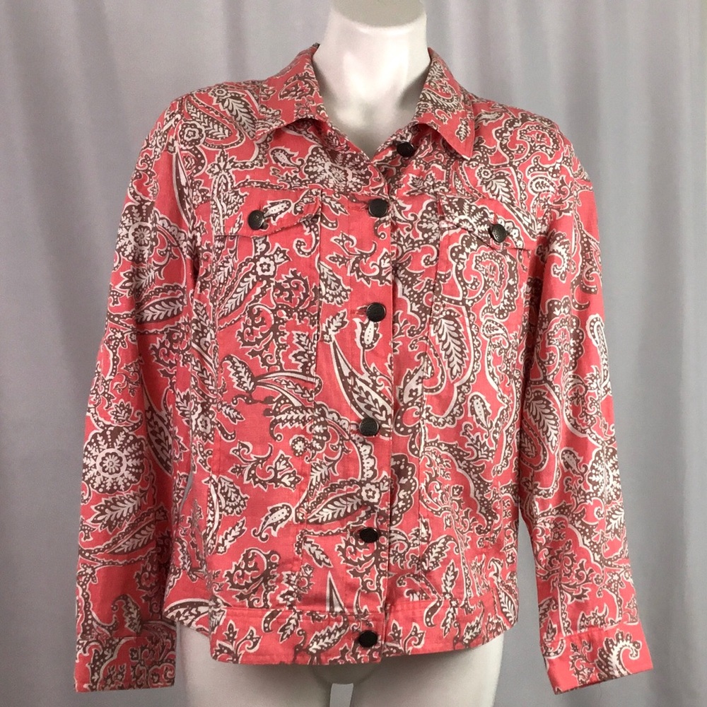 Carole Little Linen Jean Jacket